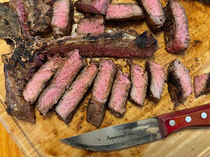 Weber Spirit steak
