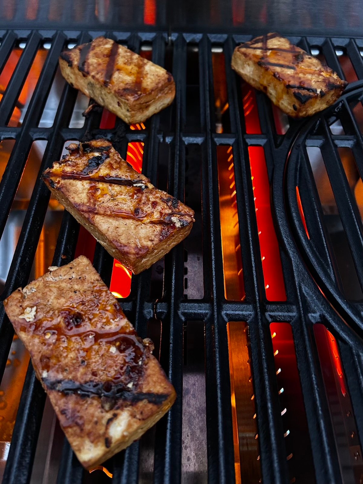 tofu slab on grill