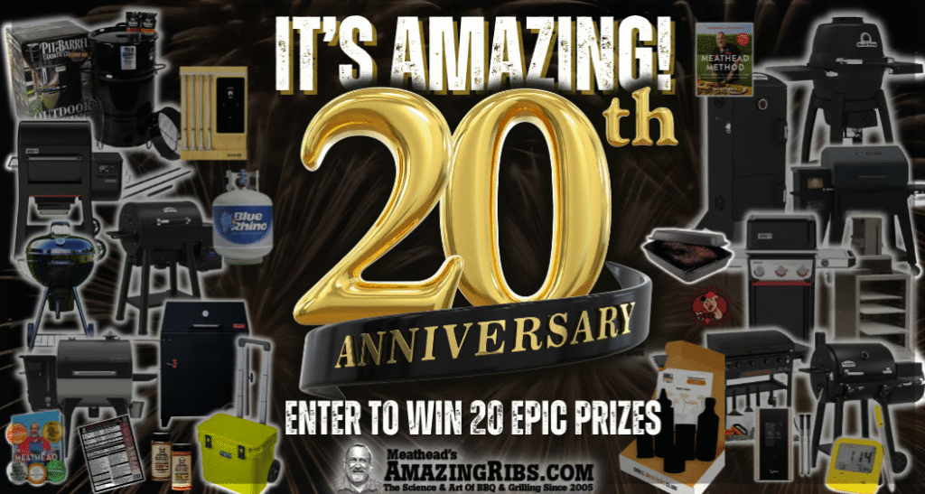 AmazingRibs.com 20th Anniversary contest graphic