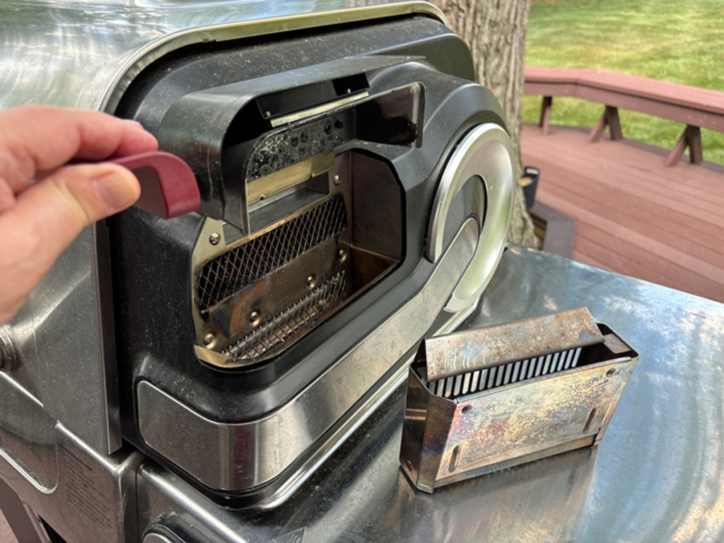 Ninja FlexFlame pellet hopper
