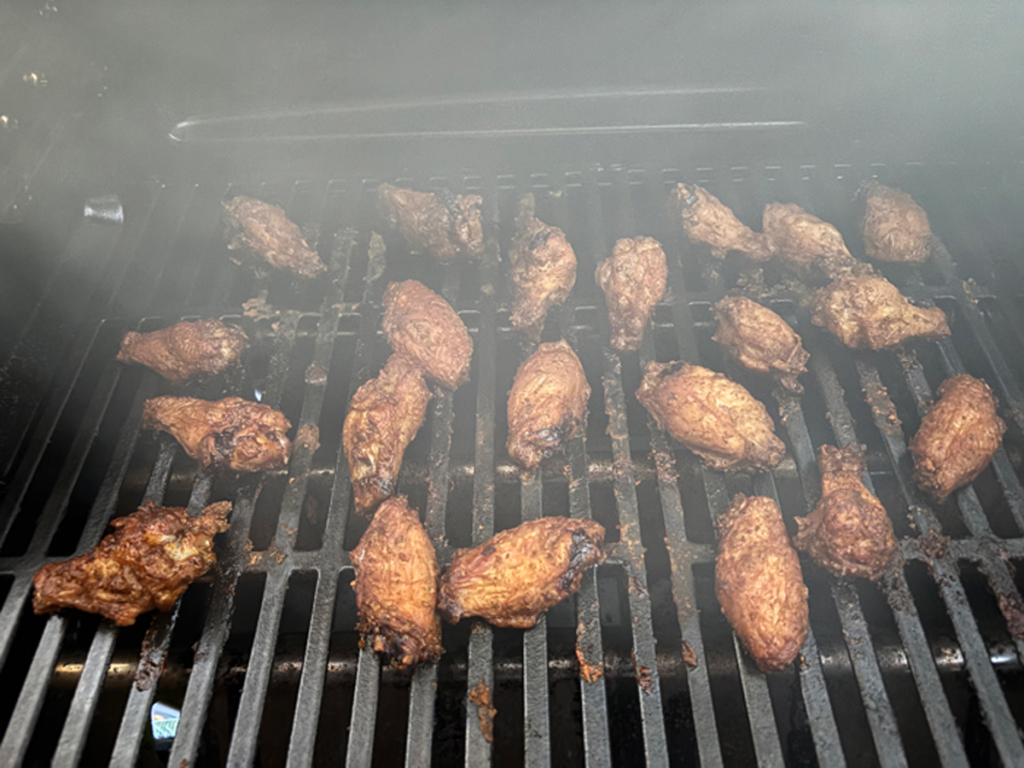Ninja FlexFlame smoking wings