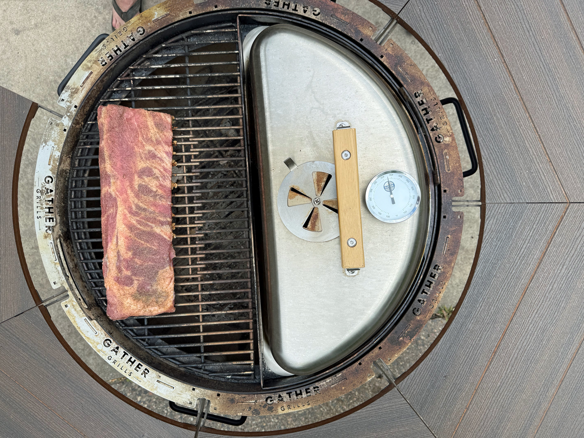 Gather Grills raw ribs