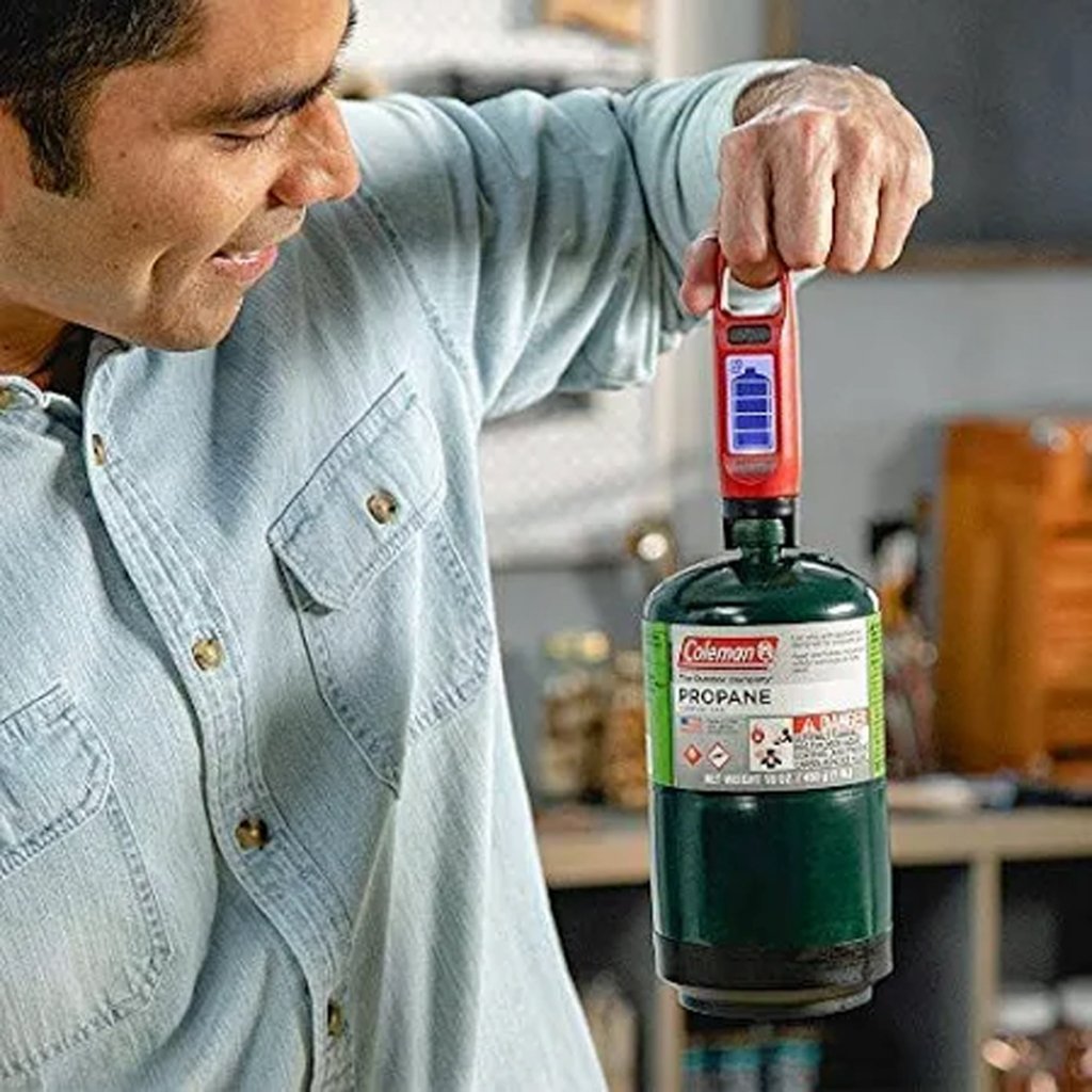 Coleman Digital Fuel Gauge in action