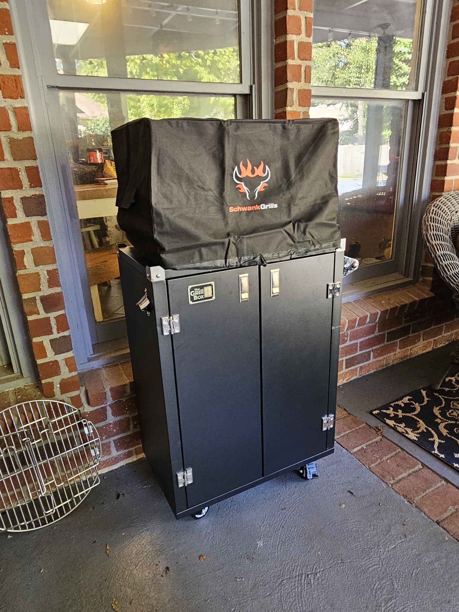 The GrillBox with infrared grill on top