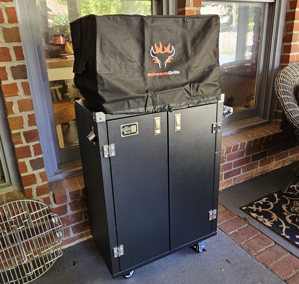 The GrillBox with infrared grill on top