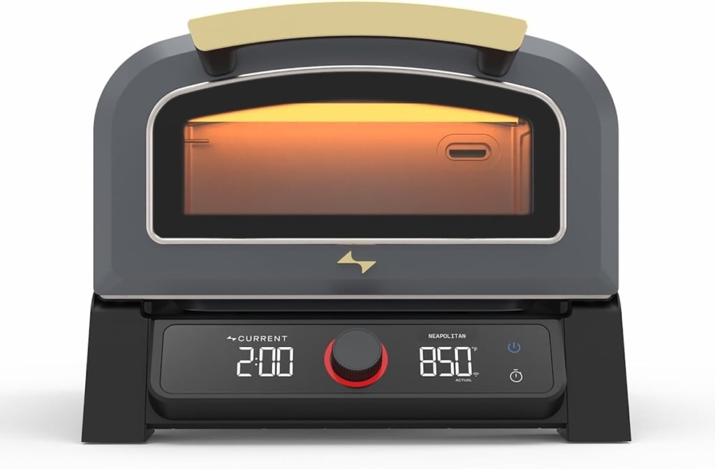 Current Model P Smart Pizza Oven shown from the front.