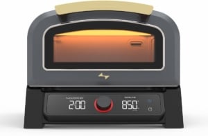 Current Model P Smart Pizza Oven shown from the front.
