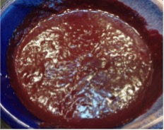 Blueberry BBQ sauce recipe in a bowl