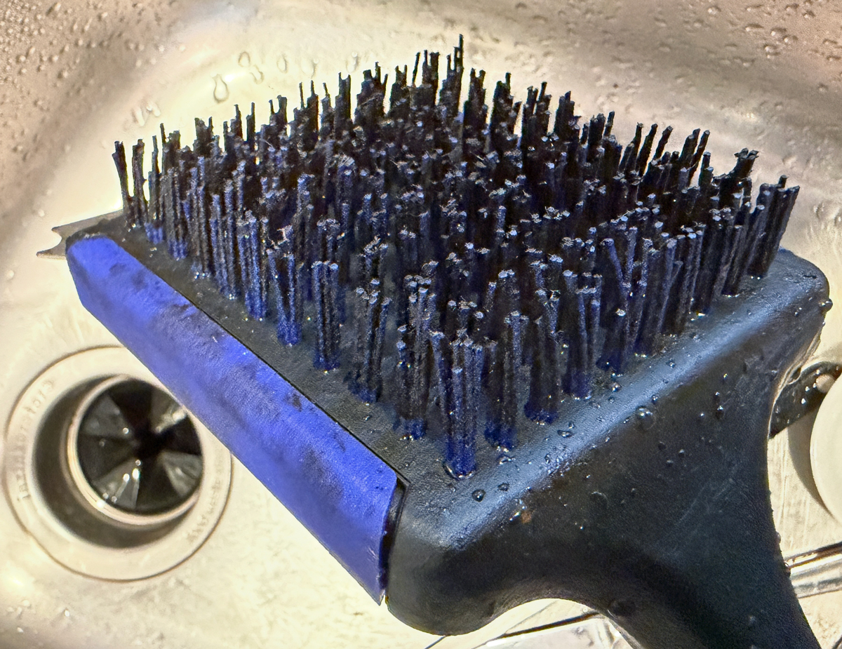 NexGrill Cleaning Brush used