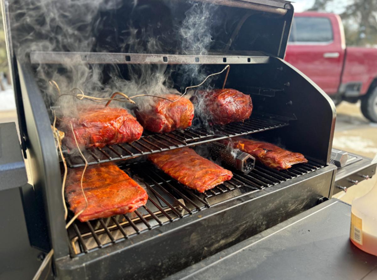 Pit Boss Navigator smoking meats