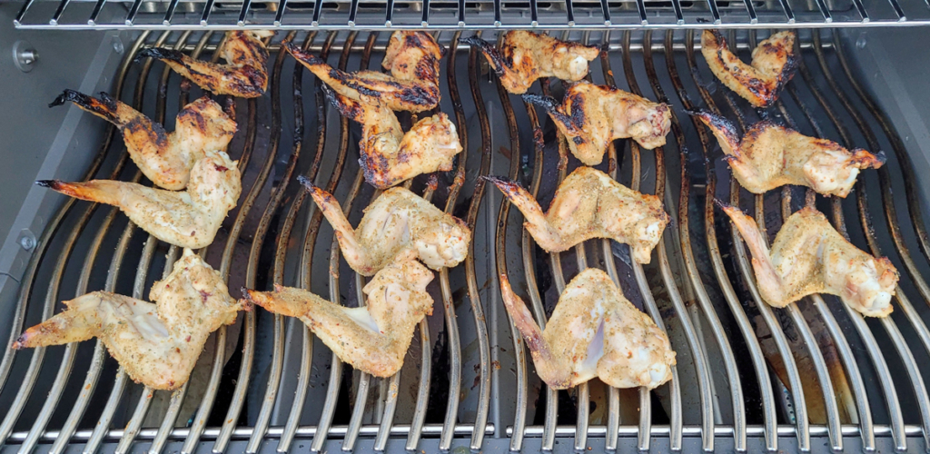 Napoleon Prestige 500 chicken wing test